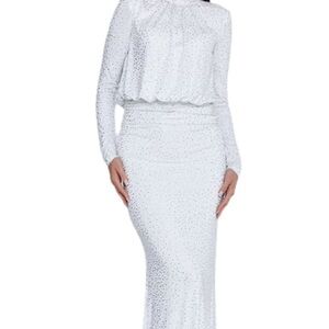 Elegant White Evening Gown